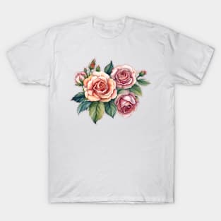 Roses watercolor T-Shirt